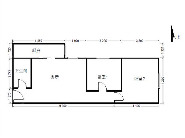 弘善家园 2室1厅1卫