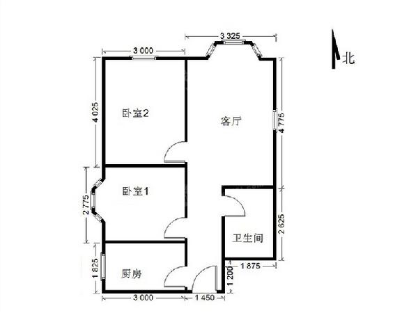 芳城园一区 2室1厅1卫