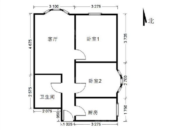 芳城园一区二手房 当前房源 15810975124【户型介绍】户型