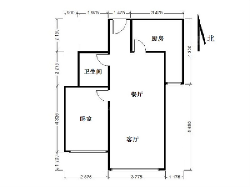 新华联家园北区一室一厅一卫